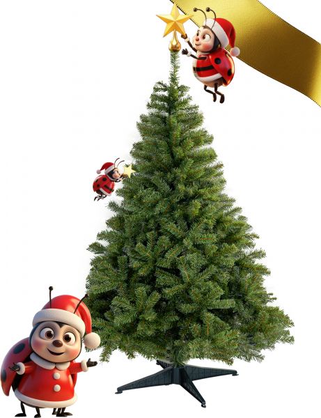 Menz Künstlicher Weihnachtsbaum 180 cm Grün – Naturgetreuer Tannenbaum künstlich aus 100% PVC,