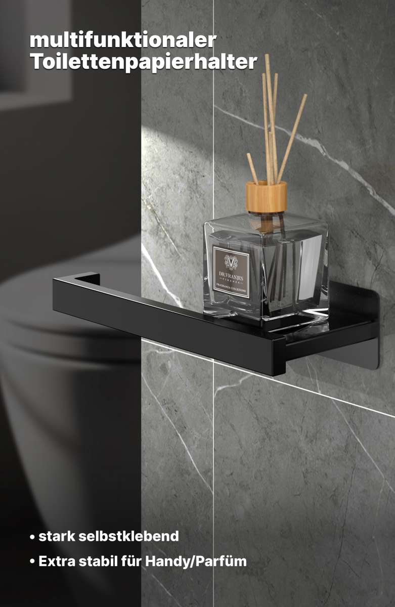 Toilettenpapierhalter Ohne Bohren - klopapierhalter mit Ablage für Toilettenpapierhalter Ohne Bohren - klopapierhalter mit Ablage für