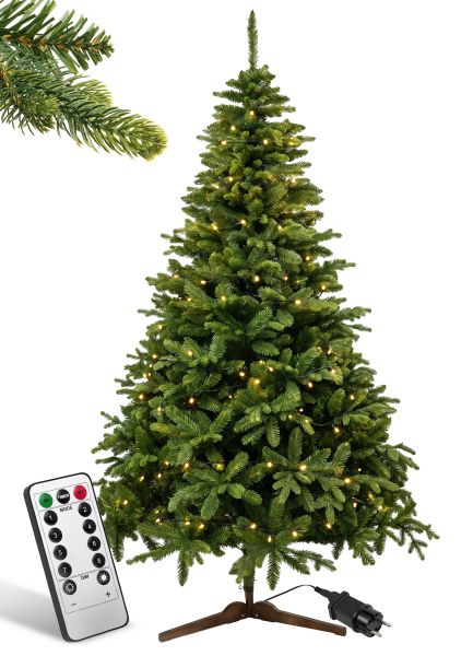 Menz Weihnachtsbaum mit Beleuchtung 200 cm, LED-Lichterkette im Set